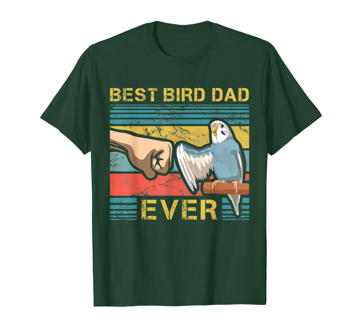 Budgie Dad Funny Bird Lover Father Budgerigar Enthusiast T-Shirt