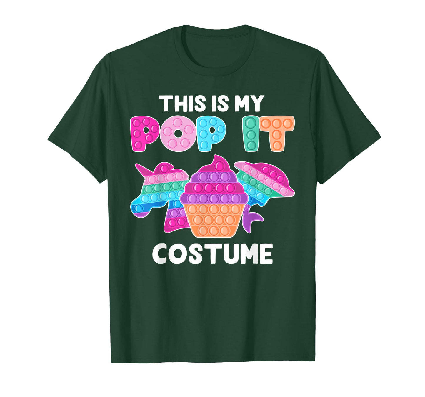 This is my Pop it Costume Funny Pop Fidget Toys Unicorn T-Shirt