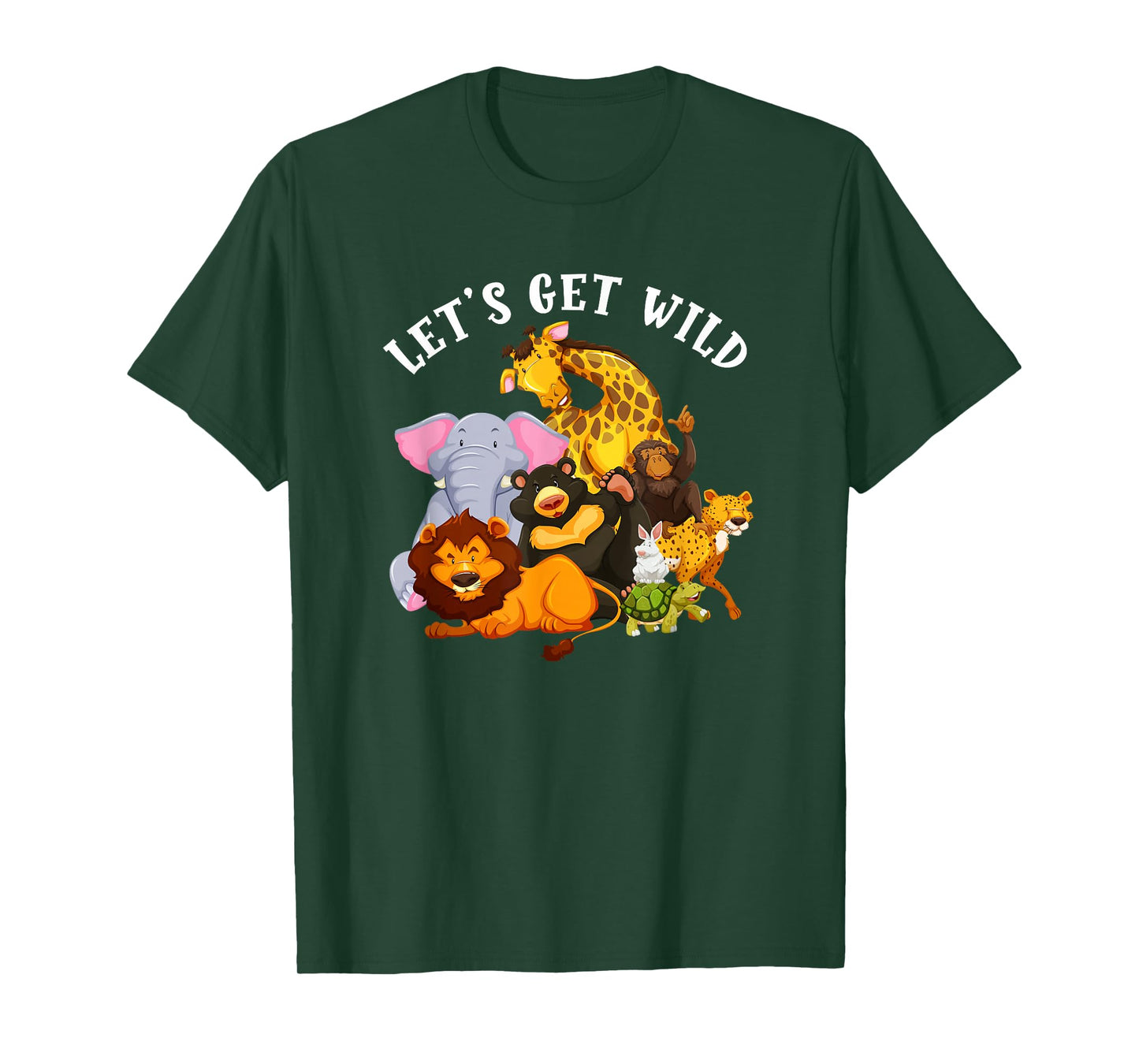 Let's Get Wild Zoo Animals Safari Party Day At The Zoo T-Shirt