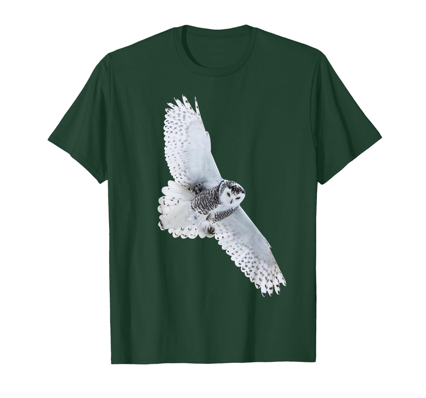 @n!mal Unisex-Adults & Kids Owl Bird Motif Animals Bird Design Owl T-Shirt - Black - Small - Short Sleeve - Cotton 60%, Polyester 40%