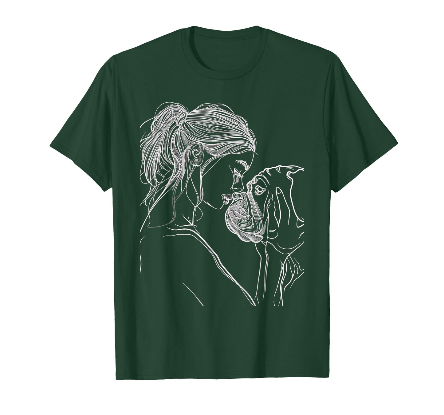 English Bulldog Mom Dog Art Mother's Day T-Shirt