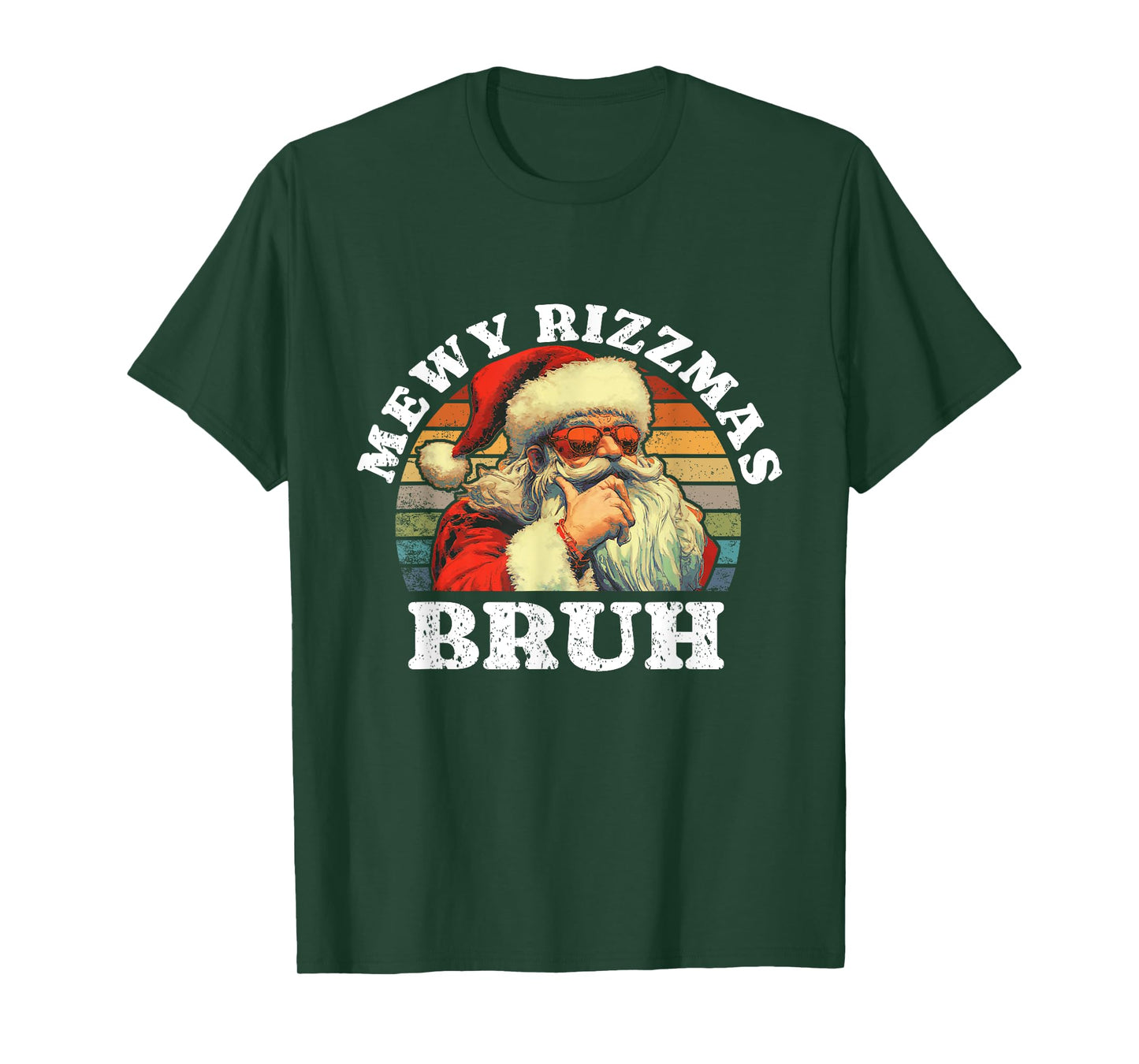 Rizz The Season bruh. Mewy Rizzmas Funny joke Rizz Christmas T-Shirt