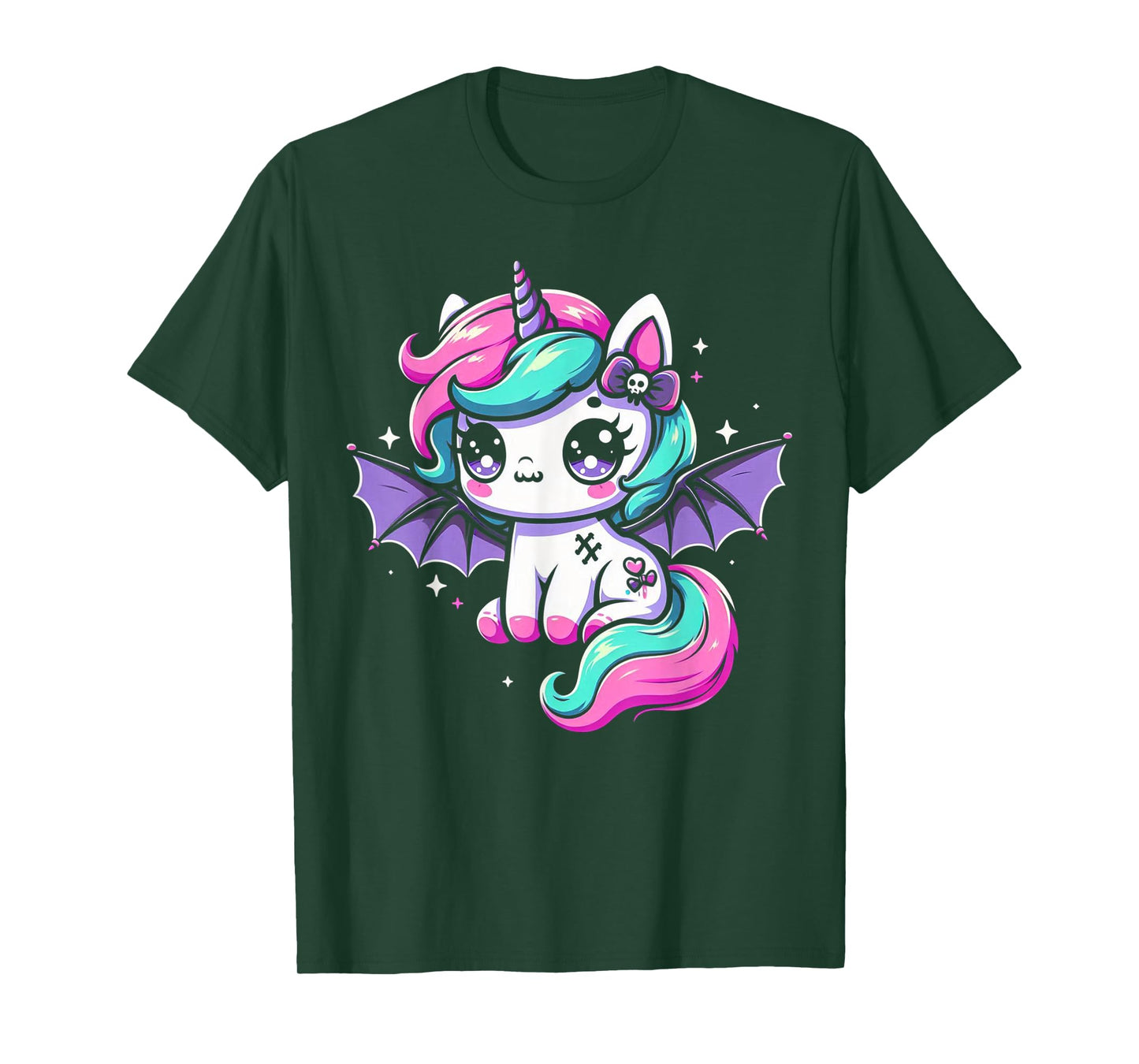 Pastel Goth Unicorn Kawaii Creepy Cute Aesthetic Art T-Shirt