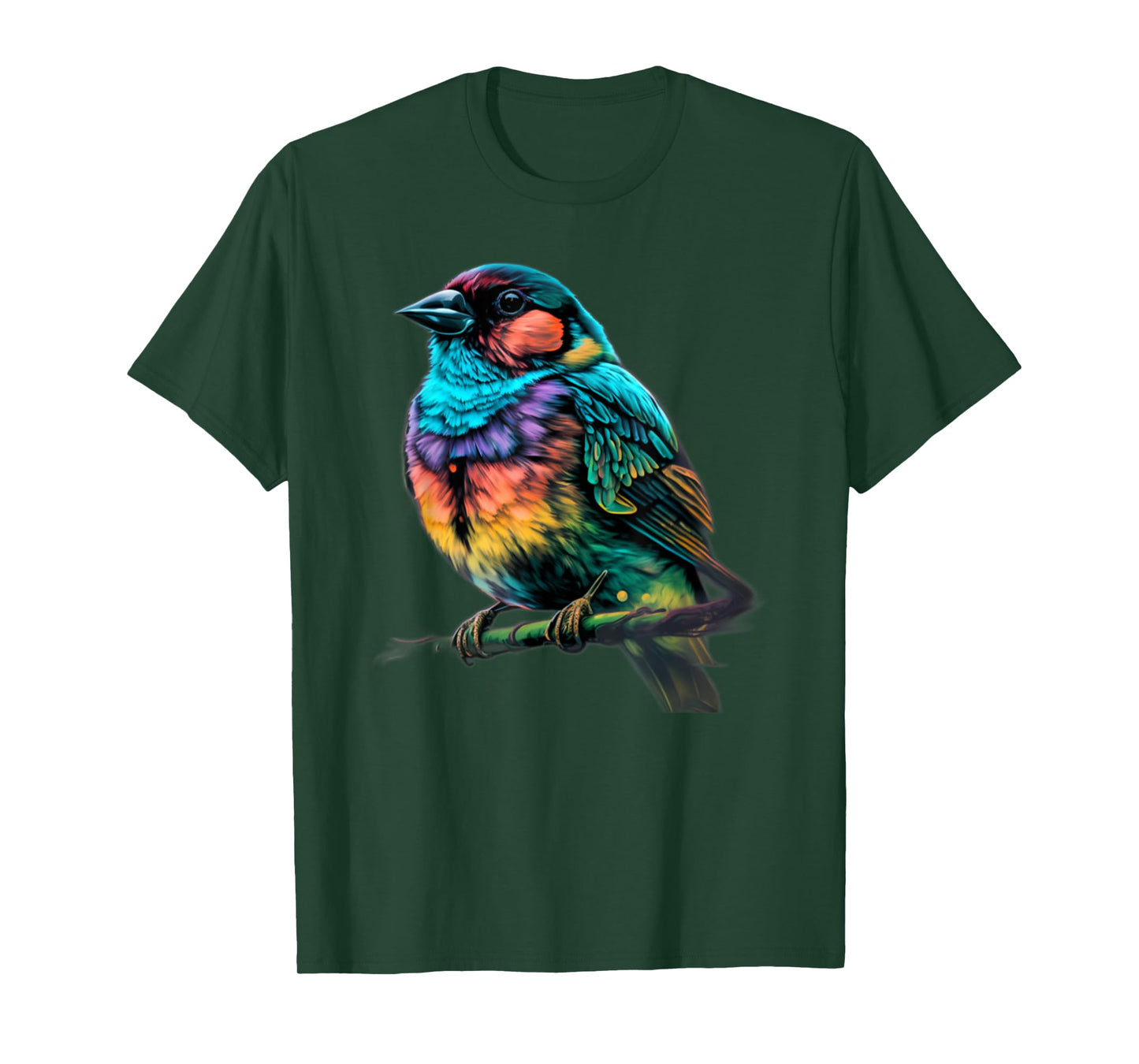 Cute Garden Hummingbird Gifts Colorful Finch T-Shirt