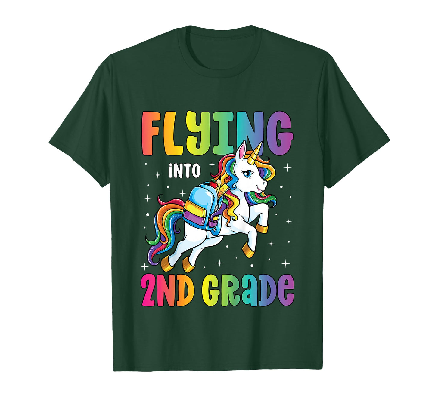 Second Grade Girls Unicorn First Day of 2nd Grade T-Shirt