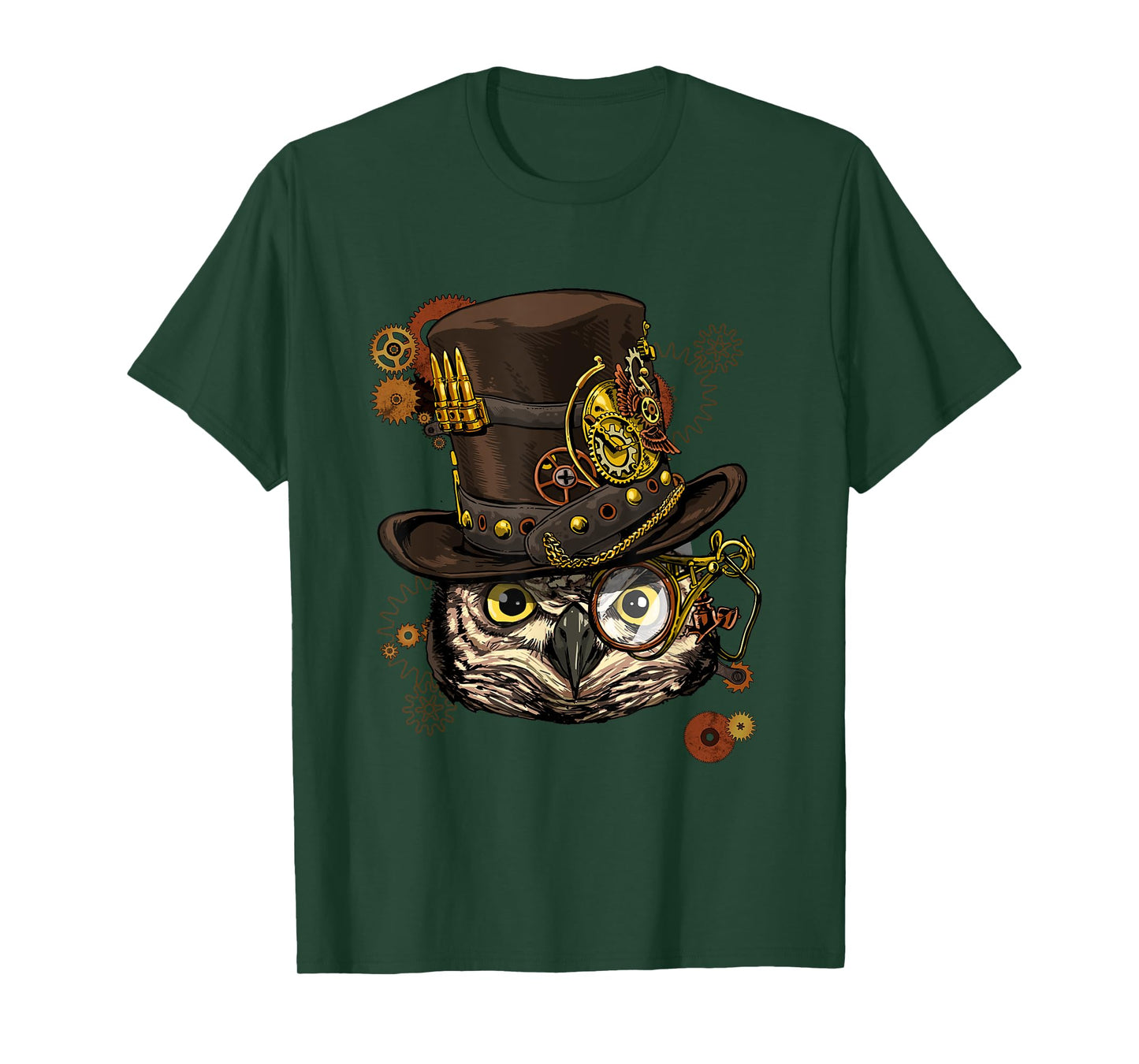 Steampunk Owl Mechanical Steampunk Gears Bird Owl Lover T-Shirt