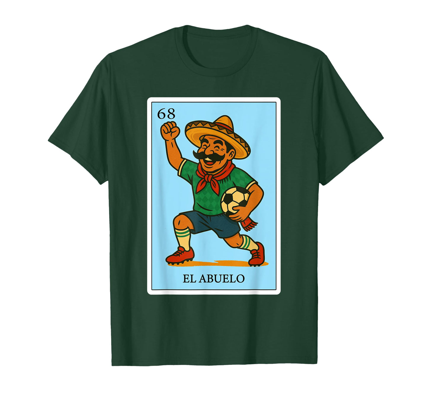 El Abuelo Futbolero | Spanish-Mexican Bingo Gifts for Abuela T-Shirt