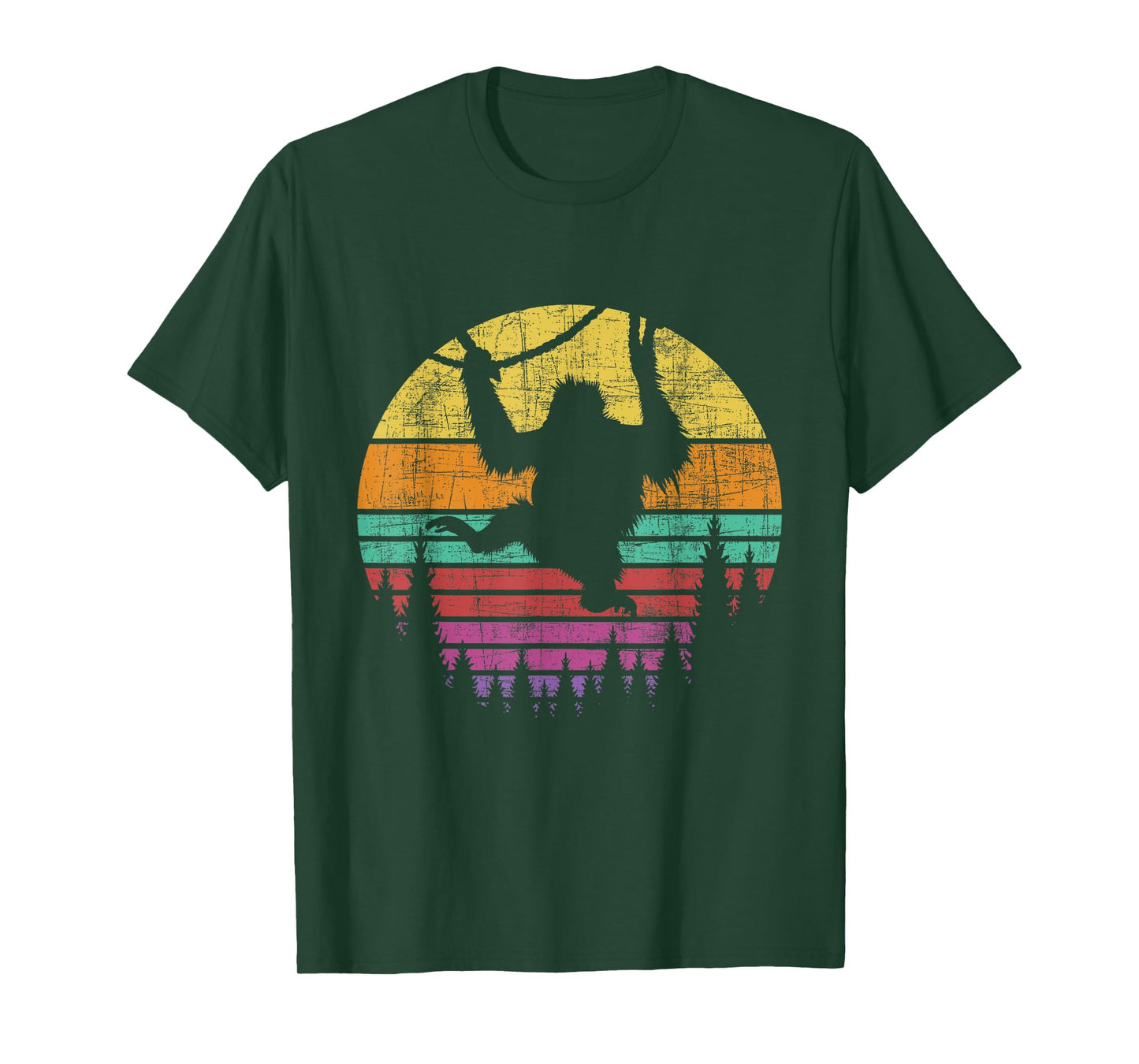 Retro Vintage Hanging Monkey - Safari Jungle Animal Lover T-Shirt