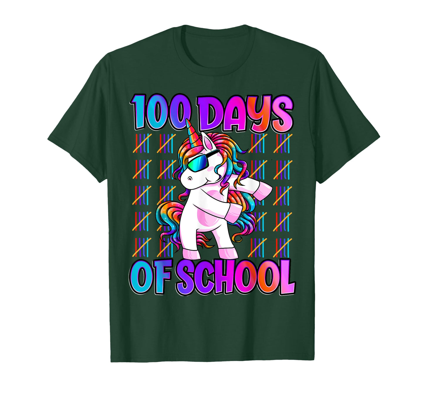 100 Days Of School Shirt Unicorn 100 Days Smarter 100th Day T-Shirt