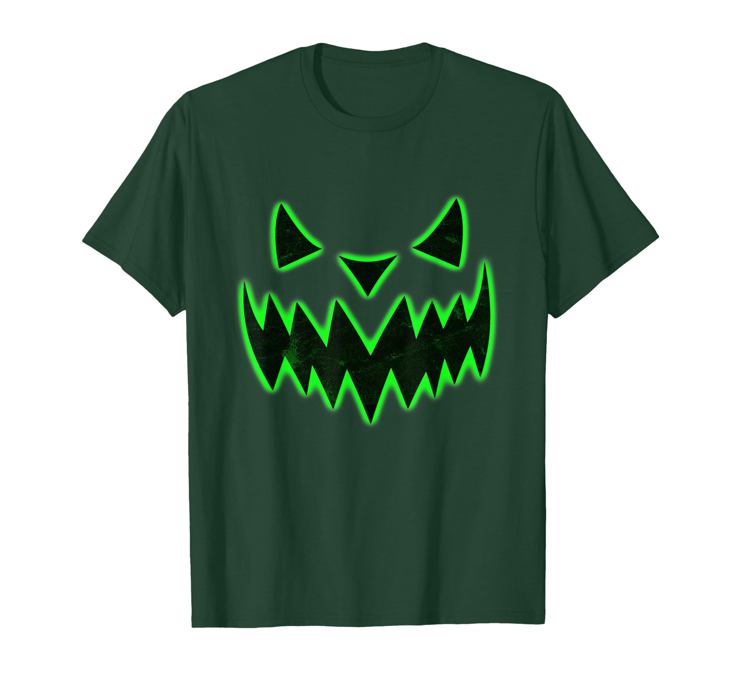 Scary green Pumpkin Halloween T-Shirt Halloween Costume Tee T-Shirt