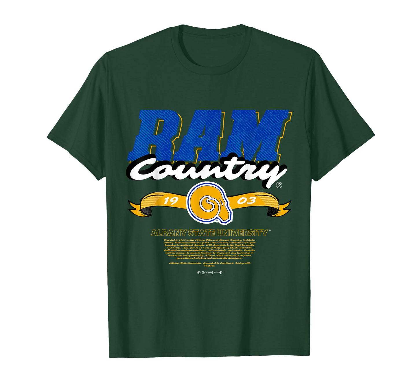 Albany State University - Ram Country - ASU Rams HBCU T-Shirt