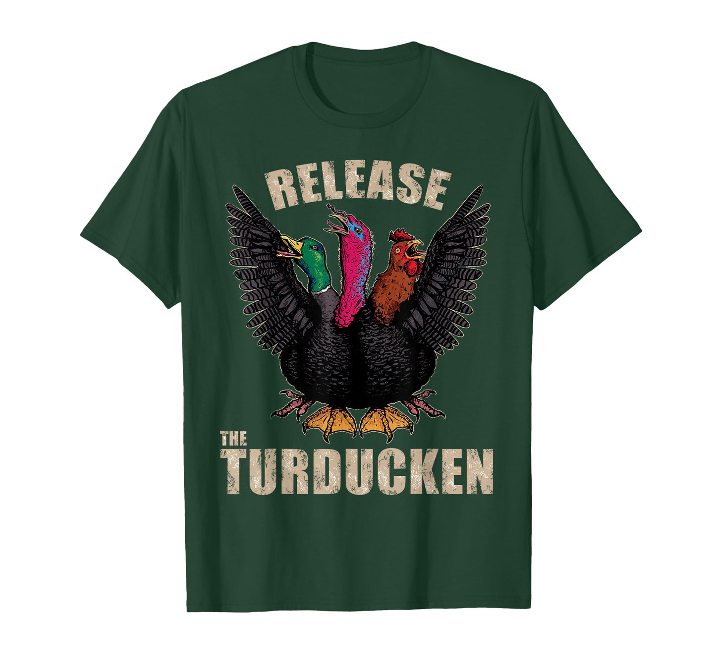 Thanksgiving Day Turkey Turducken Kaiju Monster Ugly Sweater T-Shirt