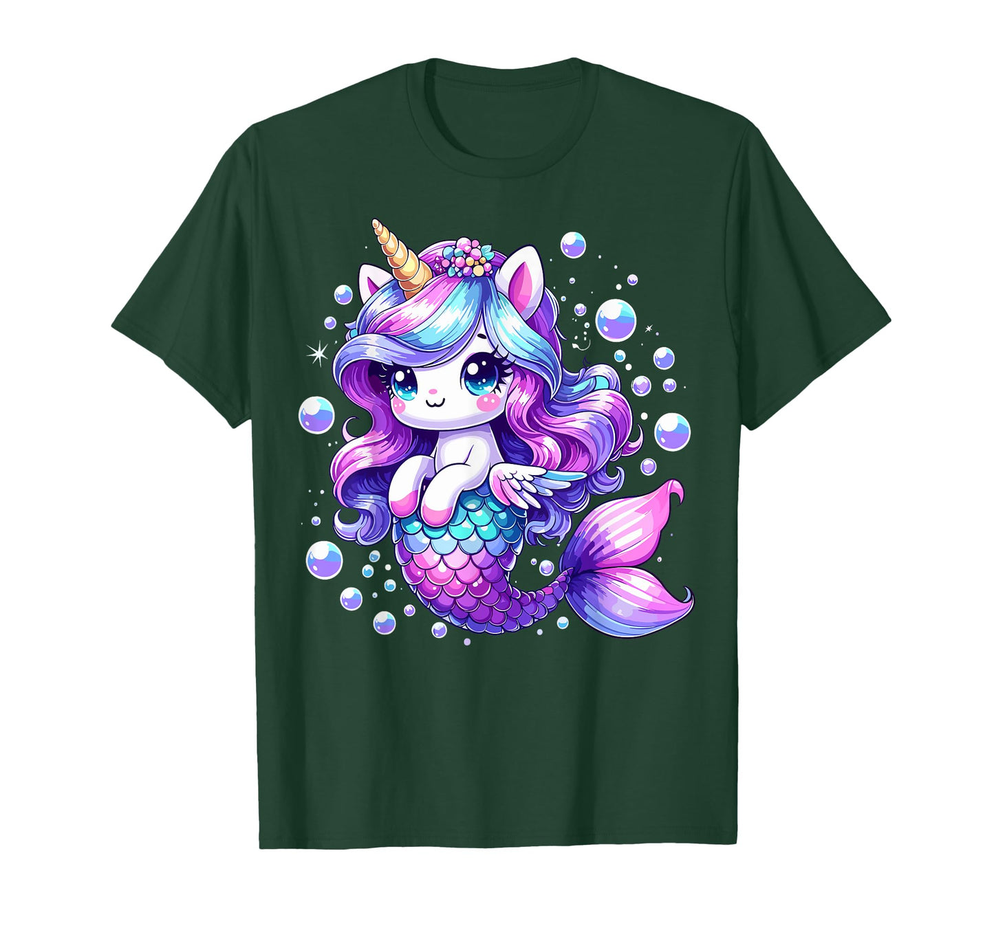 Mermaid Birthday Party Unicorn Mermicorn T-Shirt