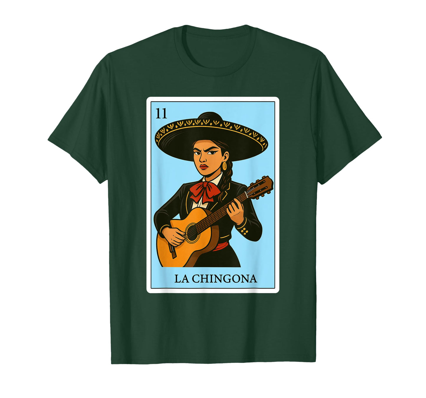 La Chingona Mariachi Funny Spanish-Mexican Bingo Gifts Women T-Shirt