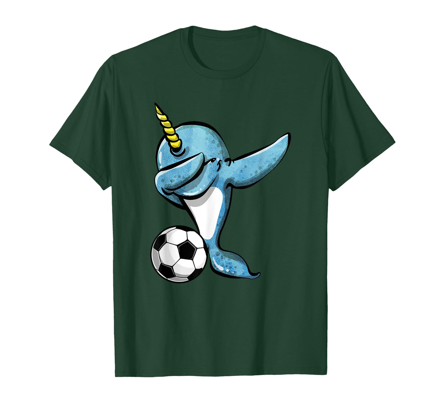 Dabbing Narwhal - Soccer Lovers Jersey Football Fans Sport T-Shirt