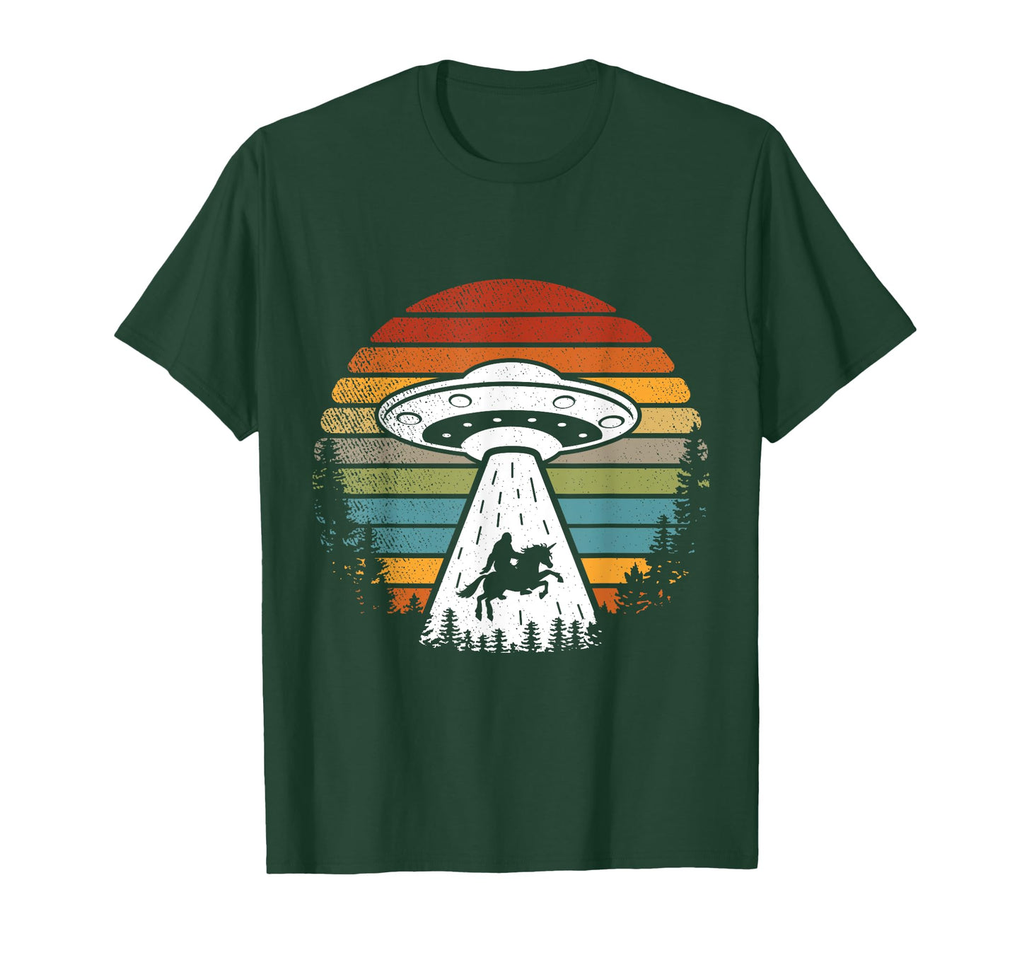 Bigfoot Alien Unicorn Sasquatch UFO T-Shirt