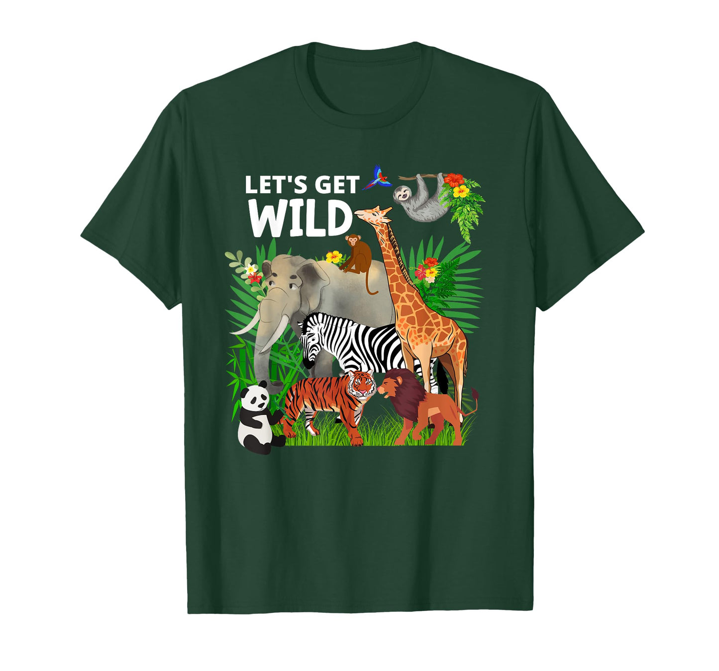 Zoo Animals Wildlife Birthday Party A Day At The Zoo Safari T-Shirt