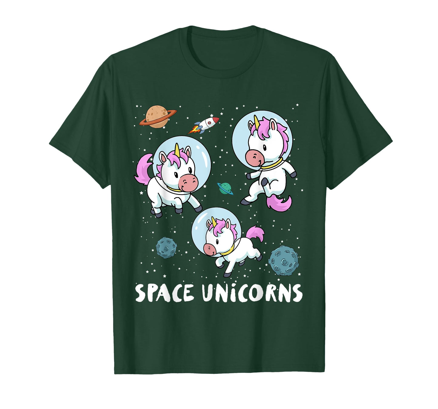 Space Unicorns T-Shirt Funny Astronaut Planet Travel Tee T-Shirt