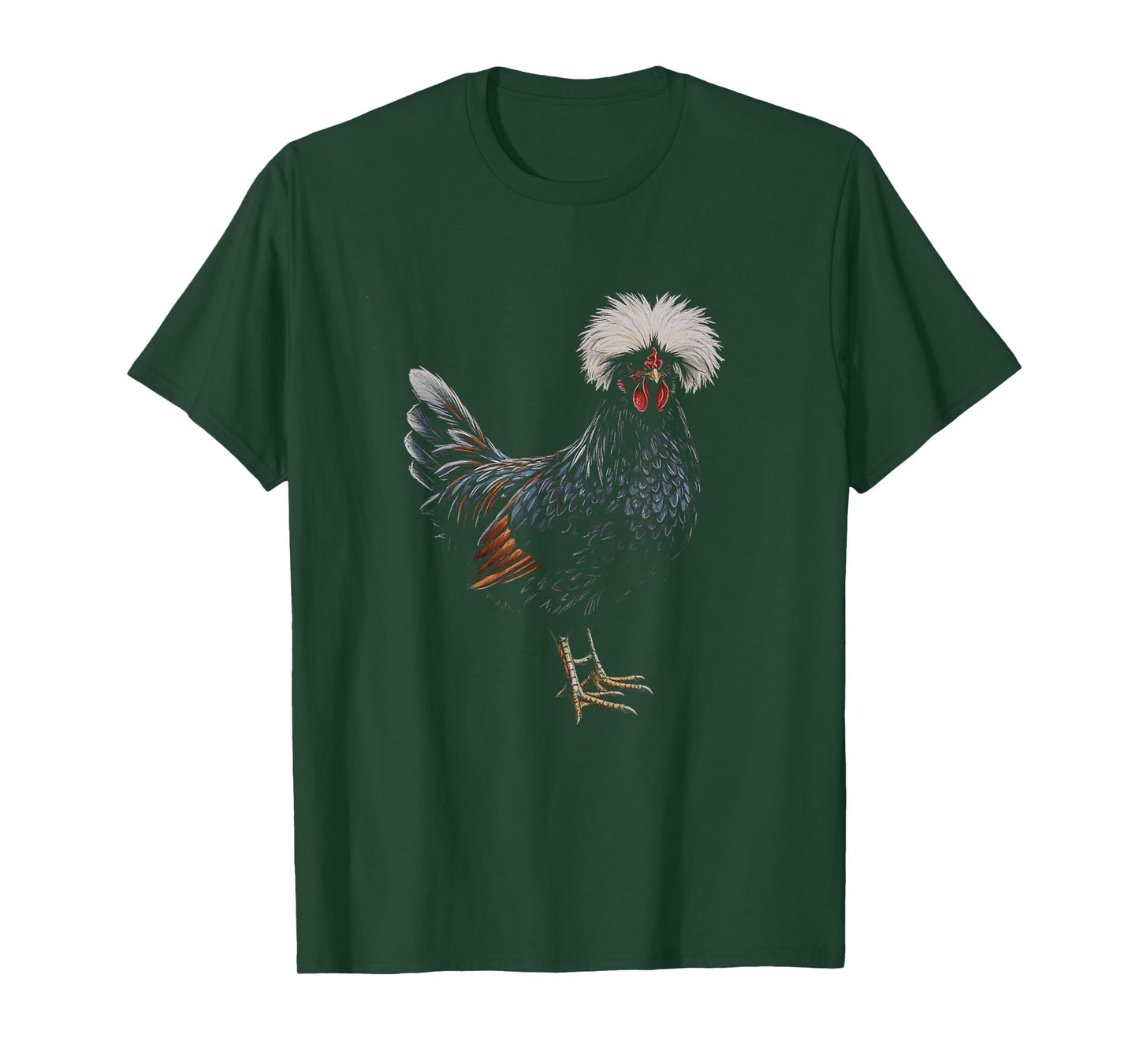 Polish Chicken Drawing Art Design T-Shirt