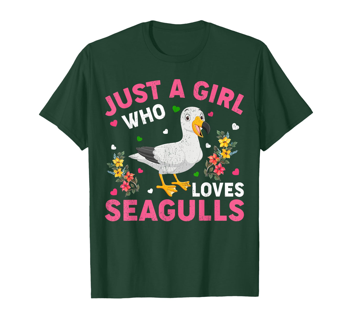 Seagull Bird Lover Just A Girl Who Loves Seagulls T-Shirt