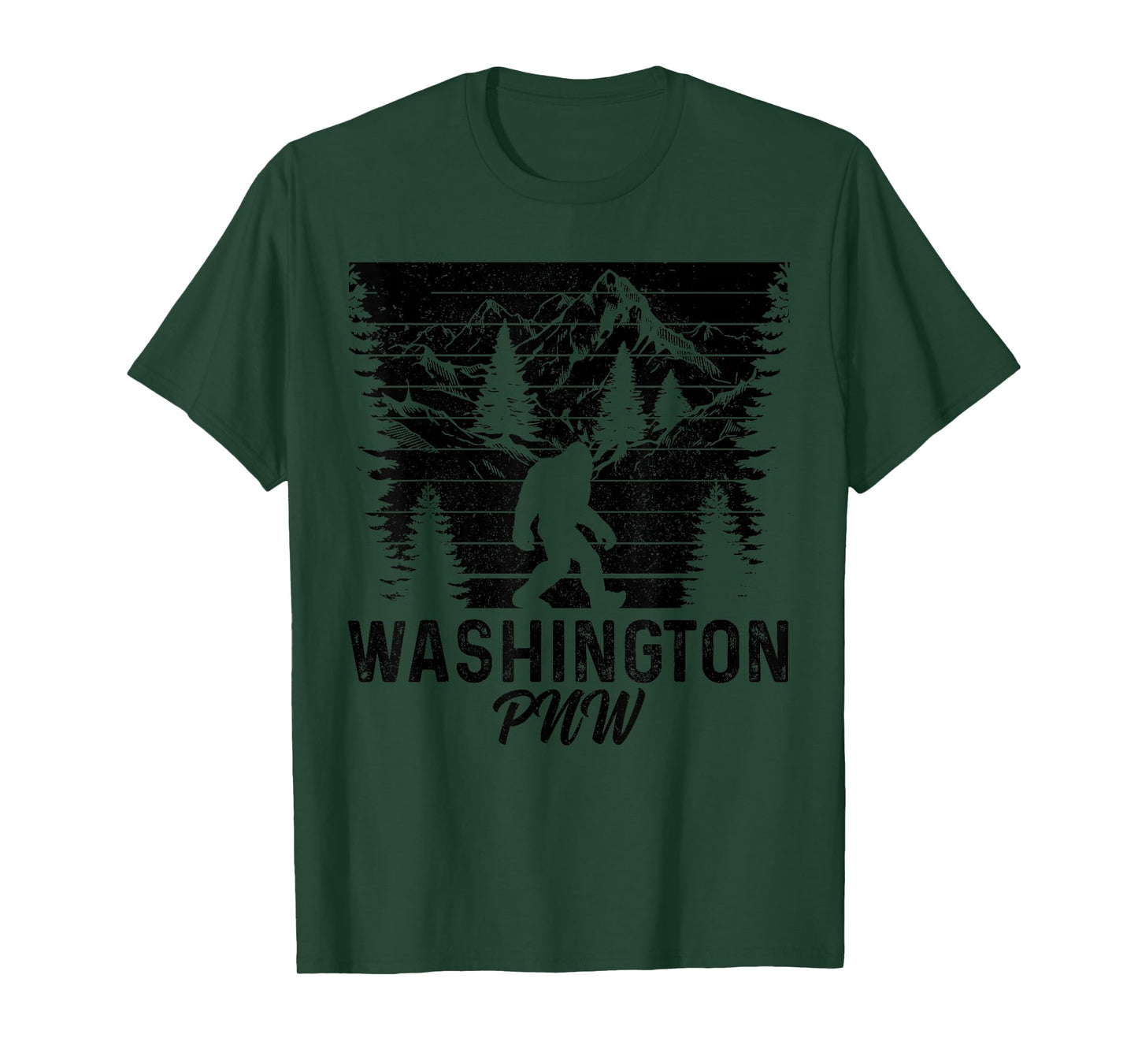 Washington PNW Bigfoot Vintage Pacific Northwest T-Shirt