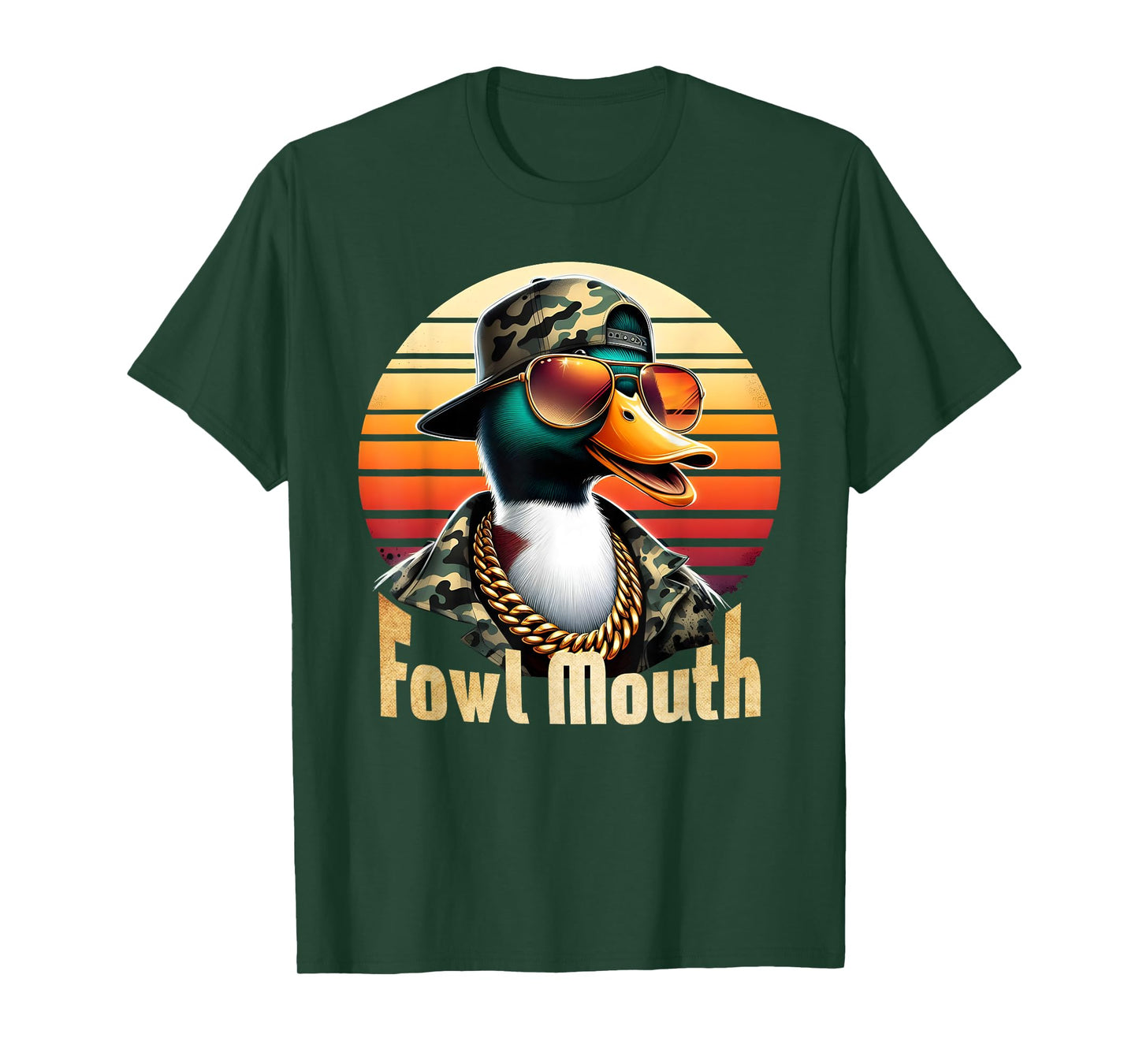 Fowl Mouth Duck Hunting Goose Hunt Funny Duck Hunter T-Shirt