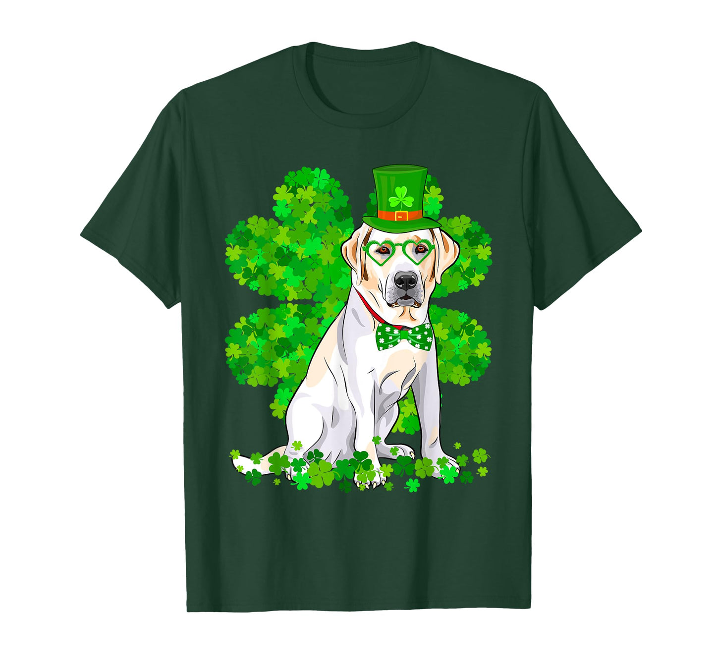Labrador Dog St. Patrick's Day Cute Shamrock T-Shirt