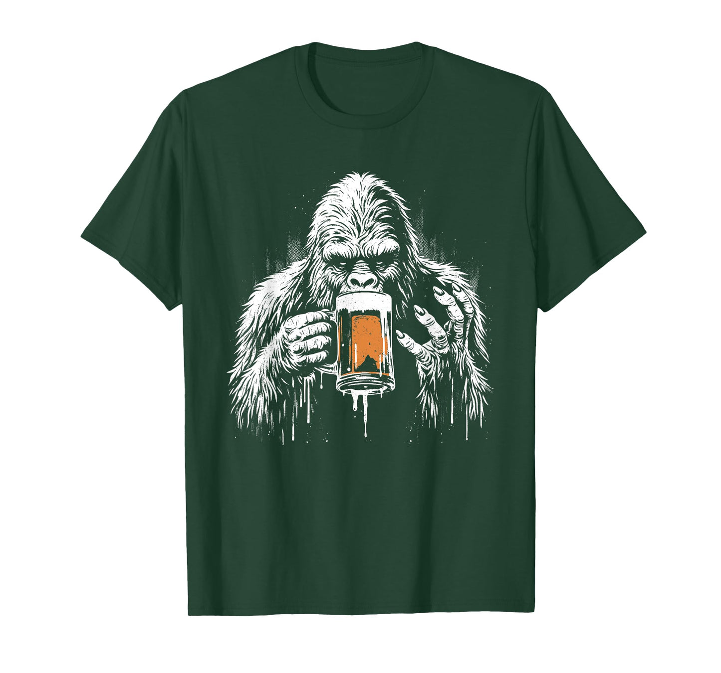 Bigfoot Drinks Beer - Funny Bigfoot Sasquatch Lover T-Shirt