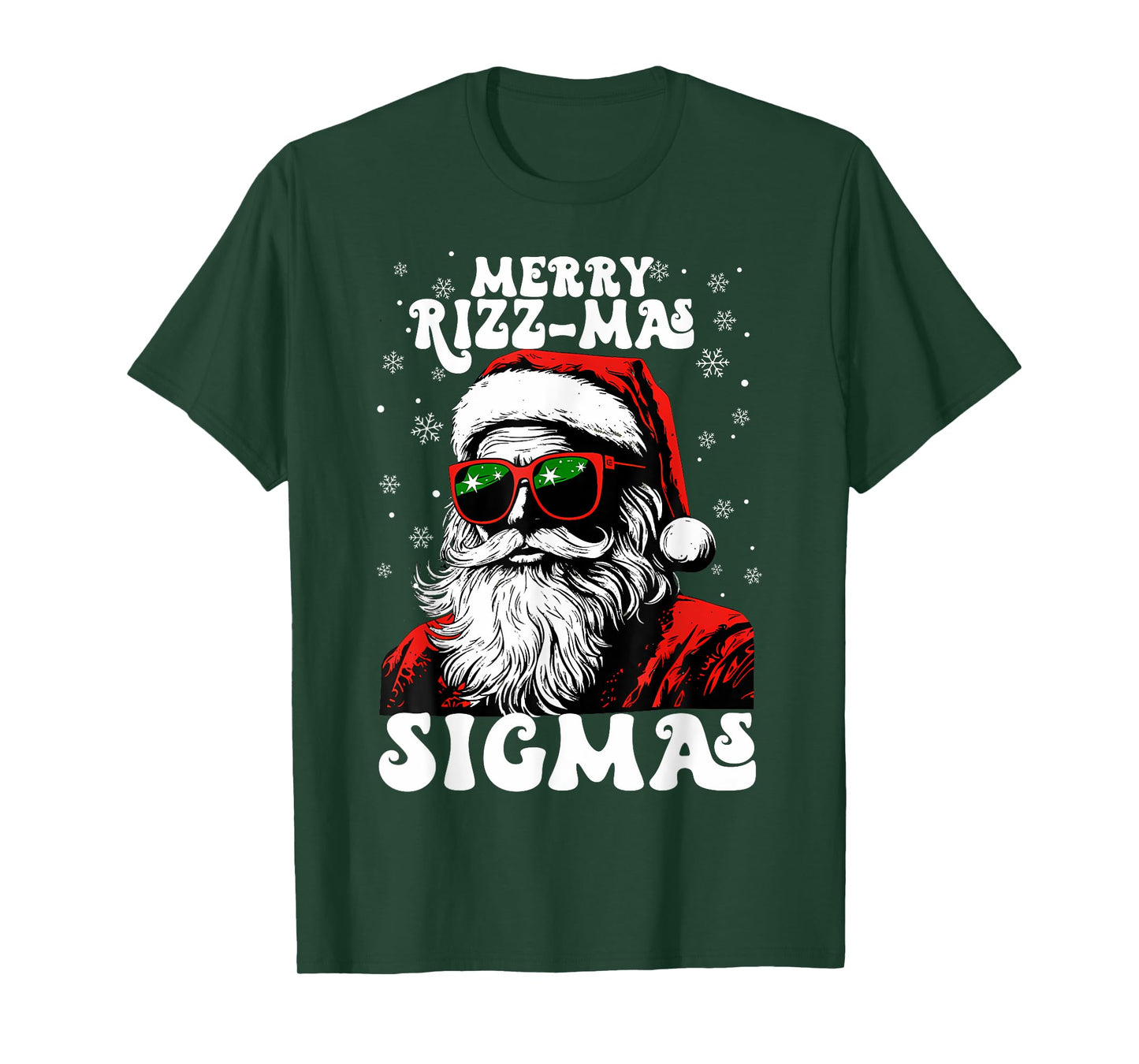 Merry Rizz Mas Sigmas Funny Gen Alpha X-Mas Santa Christmas T-Shirt