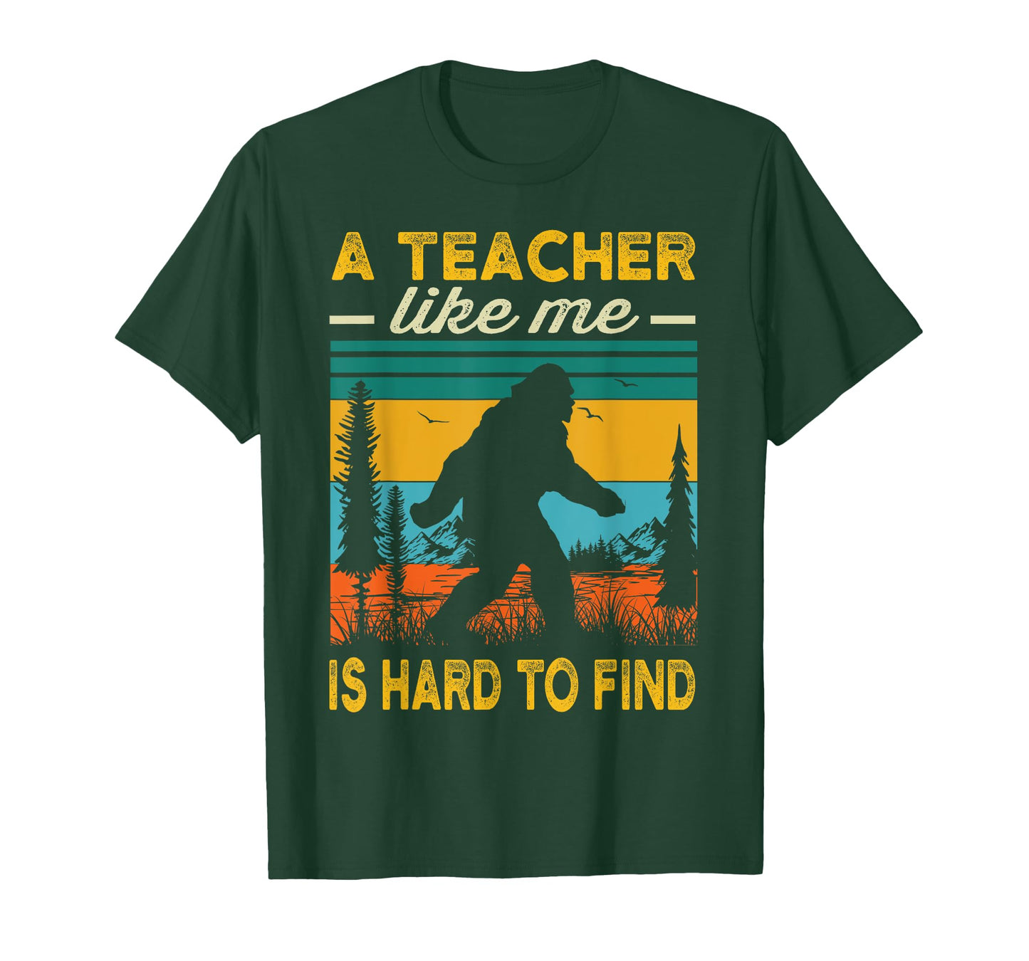 Teacher Funny Teaching Bigfoot Sasquatch Men T-Shirt