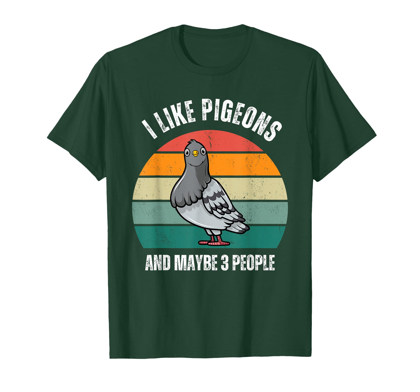 I Like Pigeons and Maybe 3 People Love Pigeons Bird Lover T-Shirt