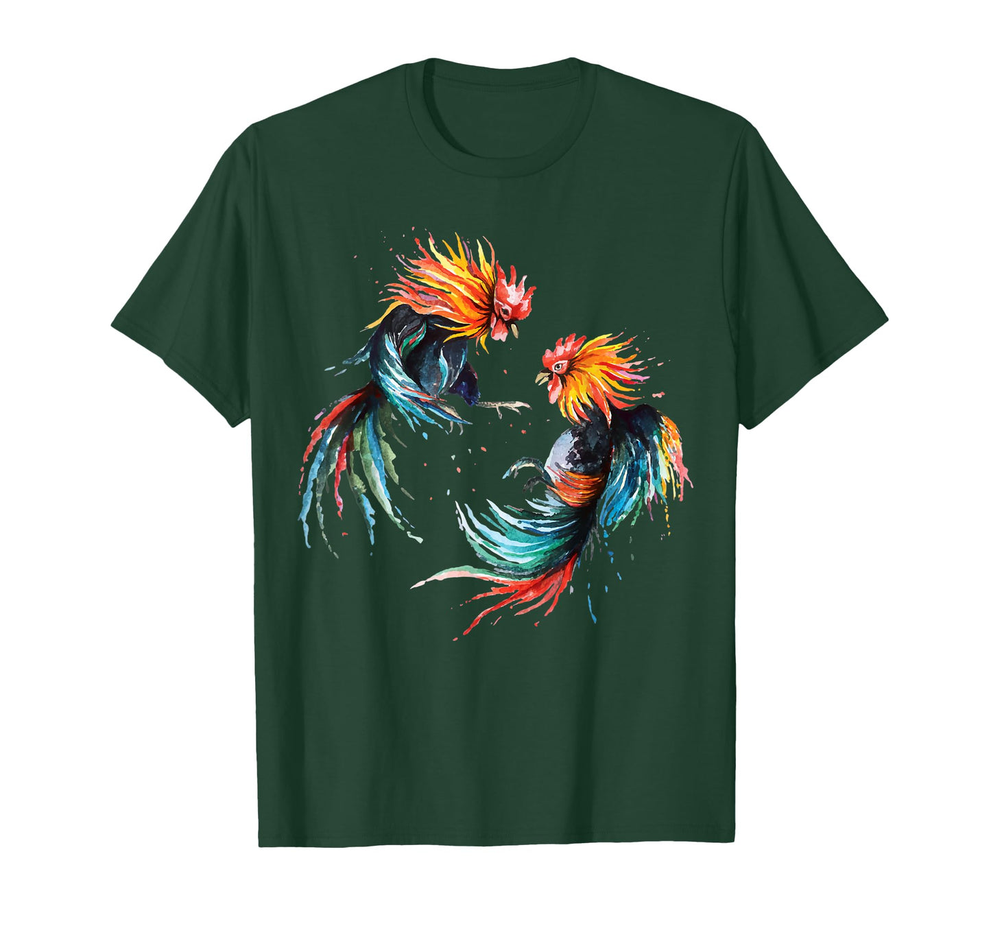 Fighting Rooster Art Chicken Chinese Zodiac Pride & Brave T-Shirt