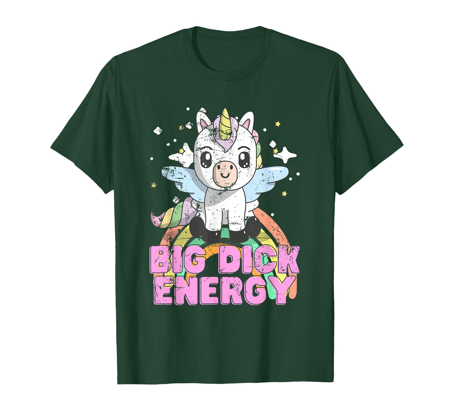 Funny Ironic Cool Unicorn Big Dick Energy Festival Anime T-Shirt
