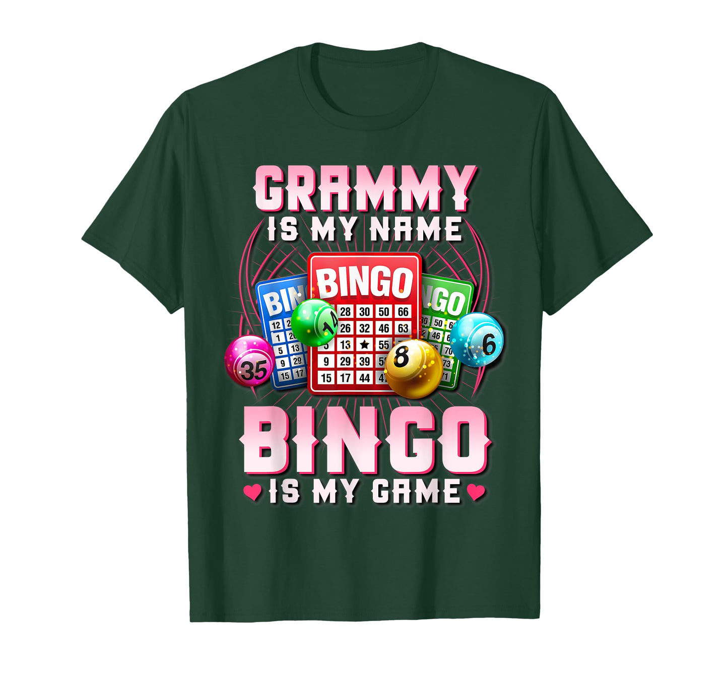 Bingo Player Grammy Is My Name Bingo Is My Game Xmas T-Shirt