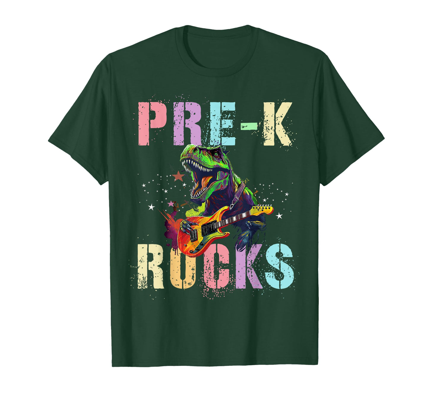 Cute PRE-K ROCKS Teacher Squad PreK Little ABCD Rockstars T-Shirt for Men Women Girls Kids