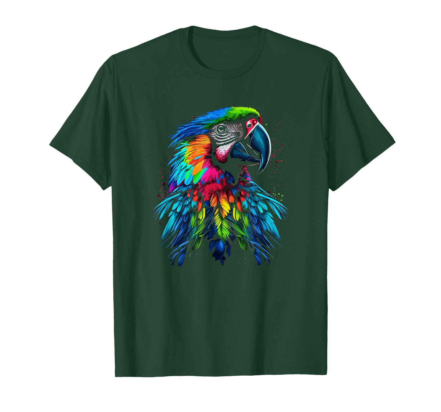 Rainbow Parrot | Beautiful Macaw | Cute Colorful Bird T-Shirt