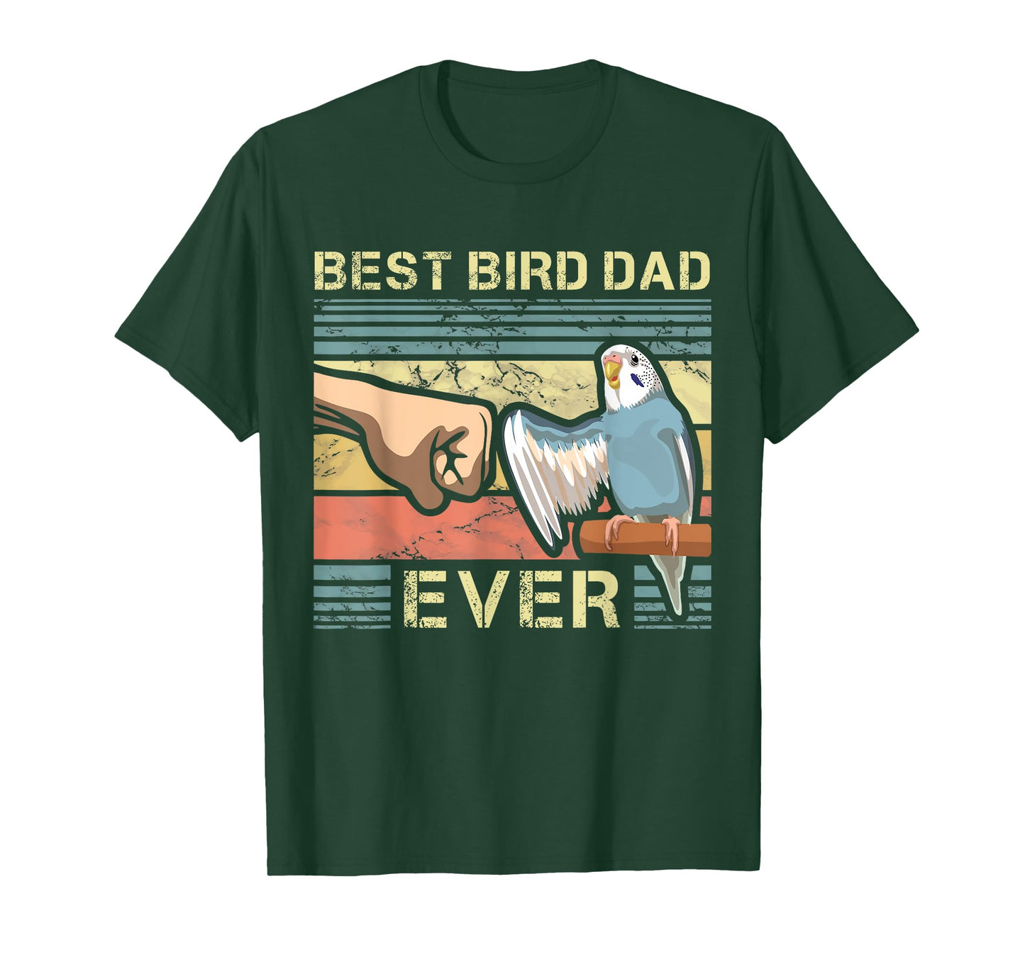 Budgie Dad Bird Lover Father Animal Enthusiast Bird Guy T-Shirt