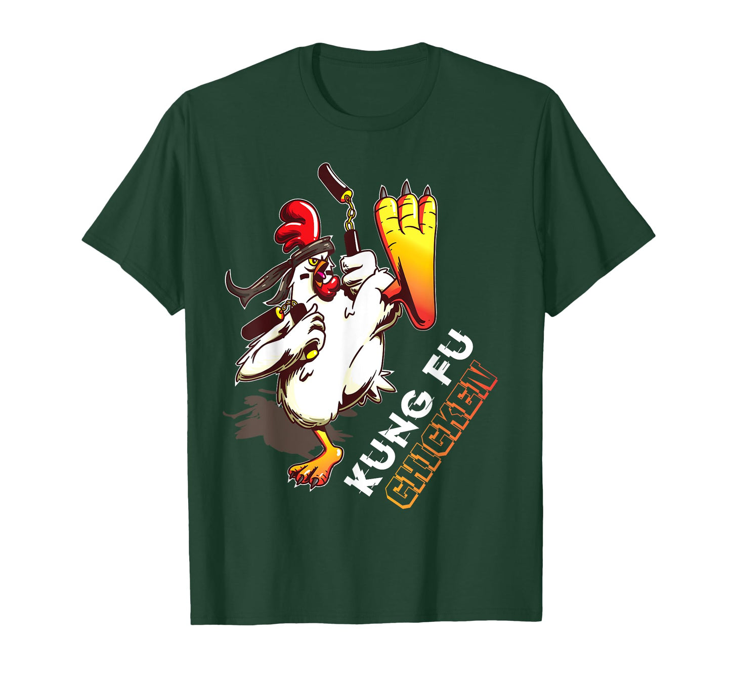 Kung Fu Chicken - Crazy Chicken Funny Martial Arts T-Shirt