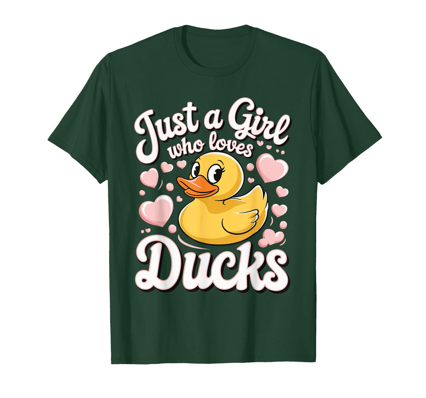 Just a girl who loves Ducks Girl T-Shirt