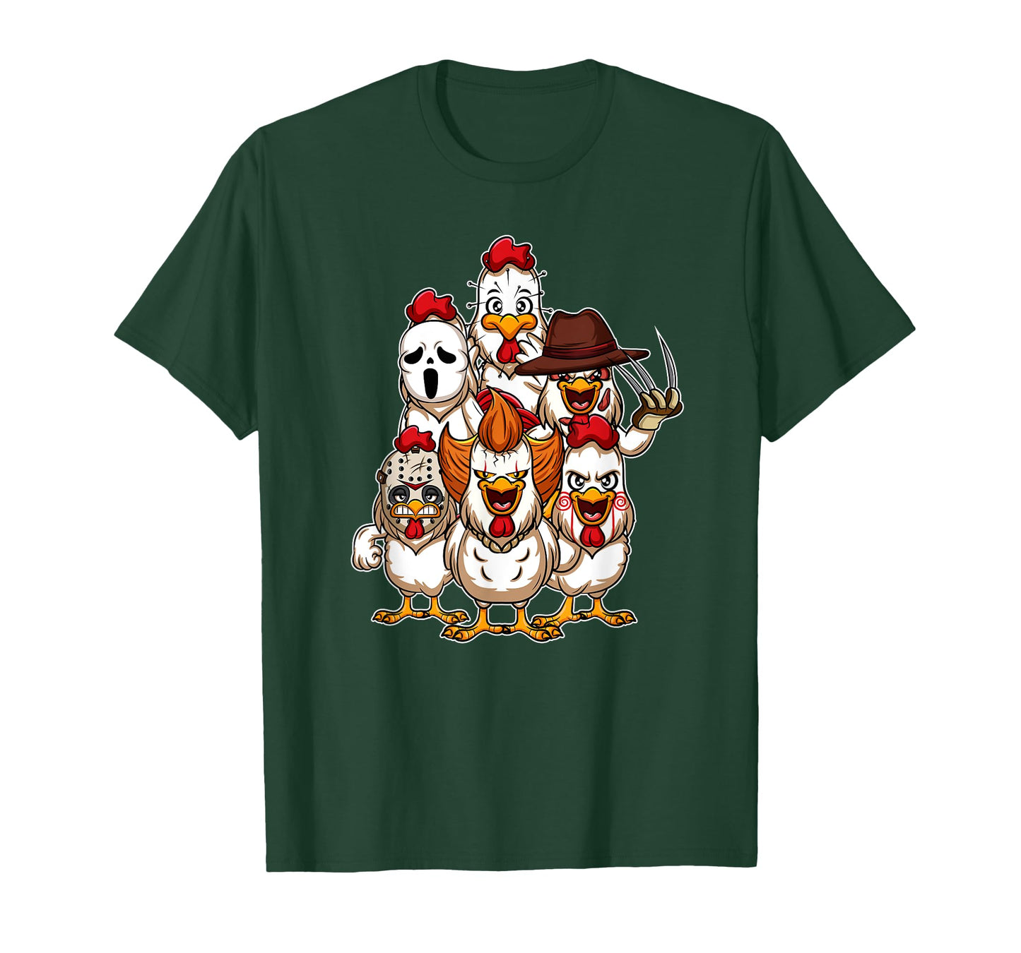 My Little Horror Crew - Halloween Chicken Horror Movie T-Shirt