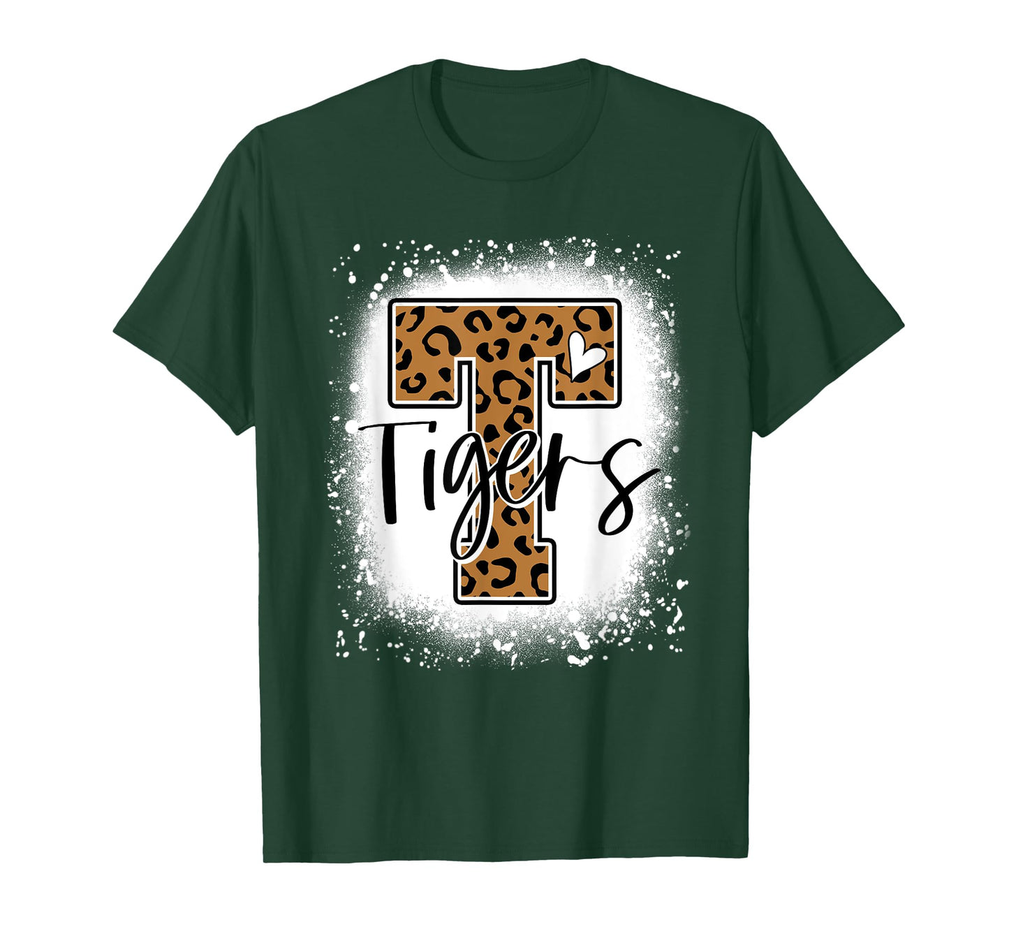 Leopard Tigers School Team Sports Fan Spirits Mascot T-Shirt