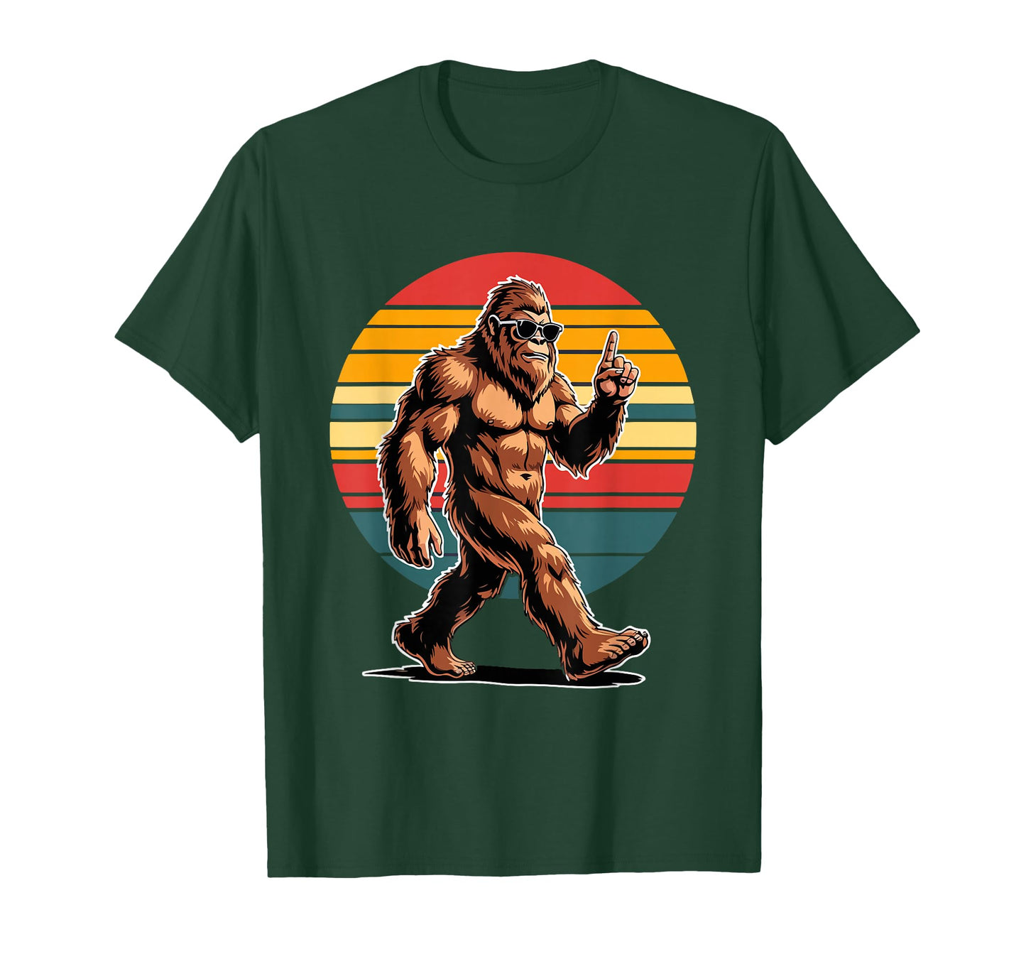 Bigfoot with Sunglasses Cryptid & Funny Sasquatch T-Shirt