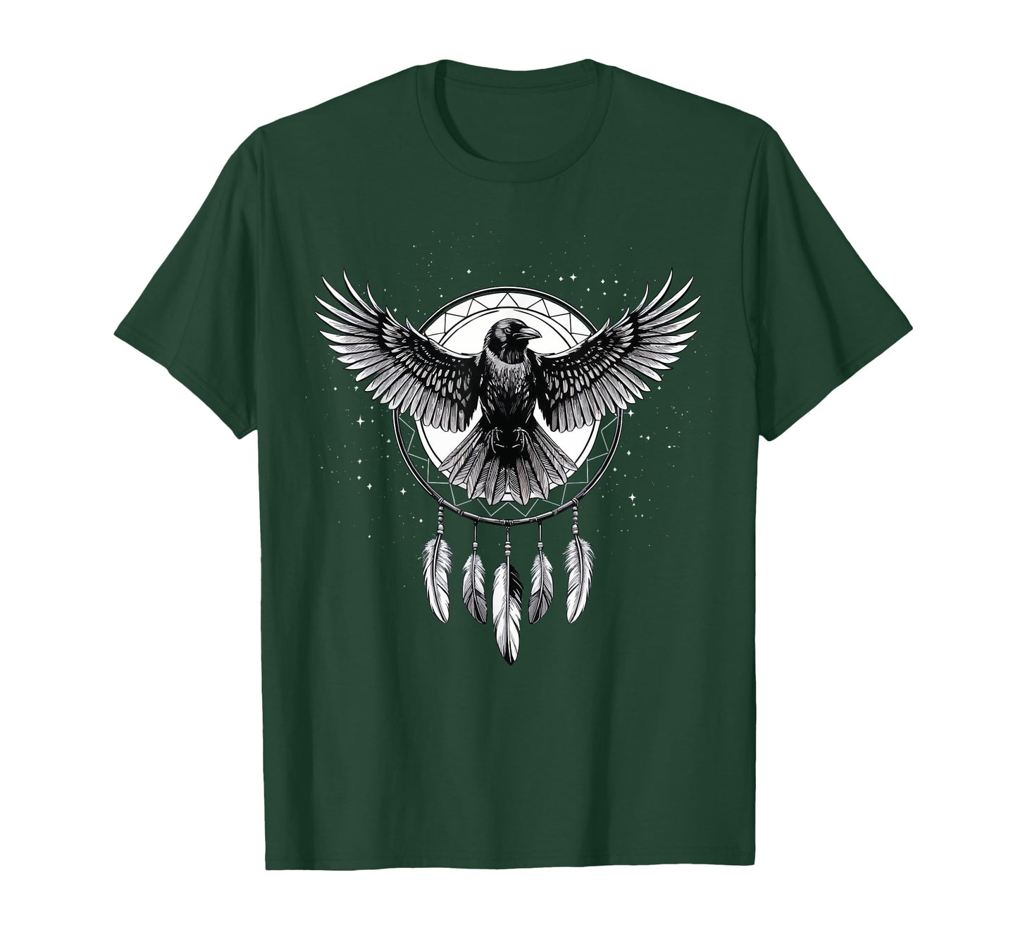 Raven Dreamcatcher Goth T-Shirt