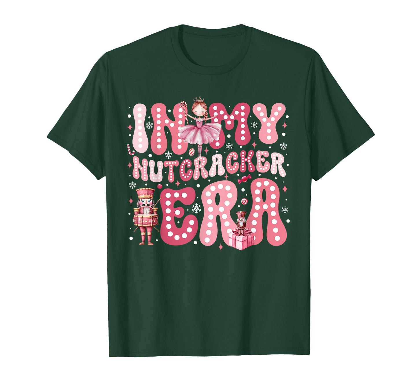 Pink Nutcracker Squad in My Nutcracker Era Pink Christmas T-Shirt
