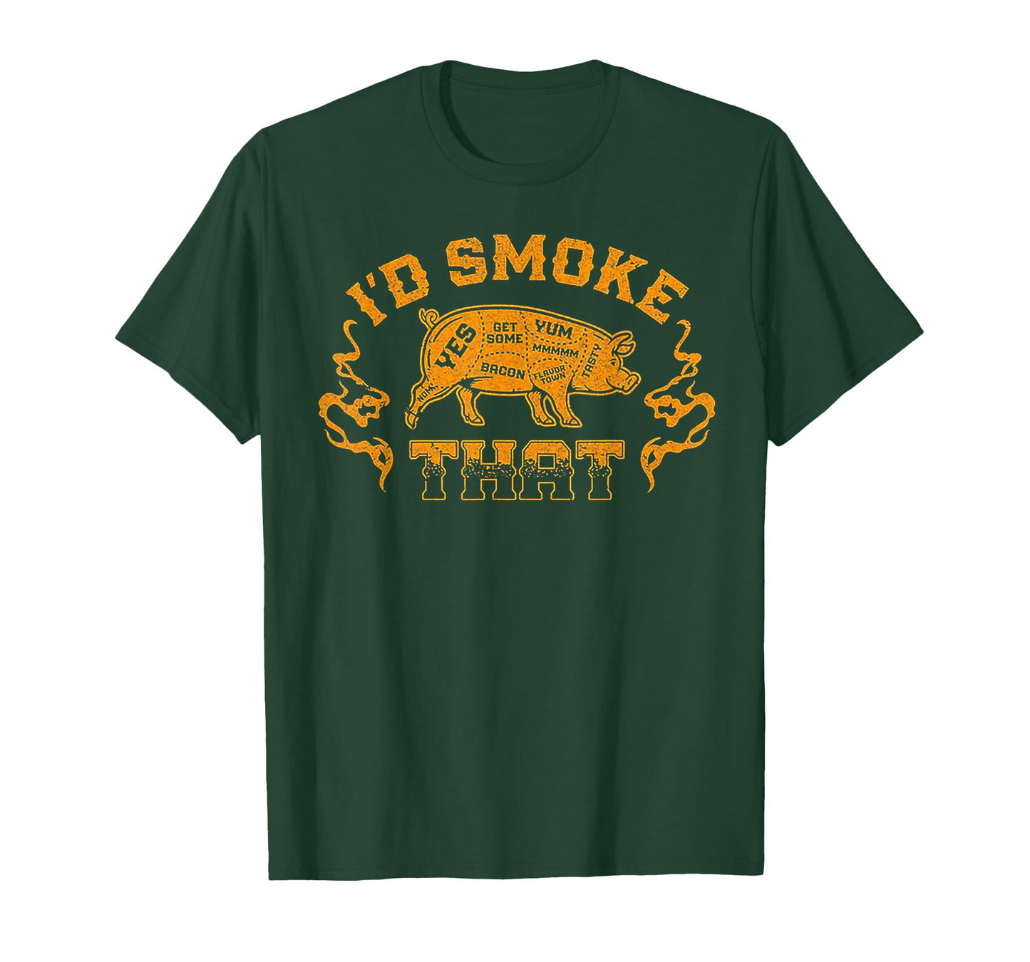 I'd Smoke That Pig Grill BBQ Meat T-Shirt