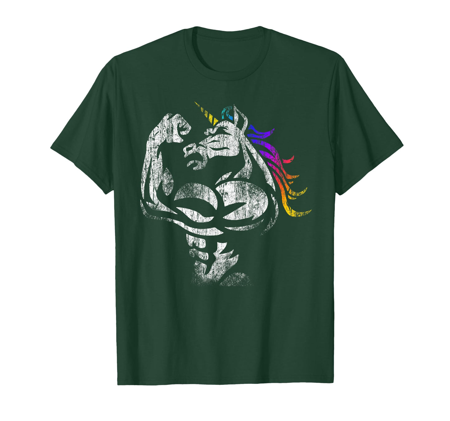 Muscle Unicorn Workout Fathers Day Gift Weightlifting Gym T-Shirt