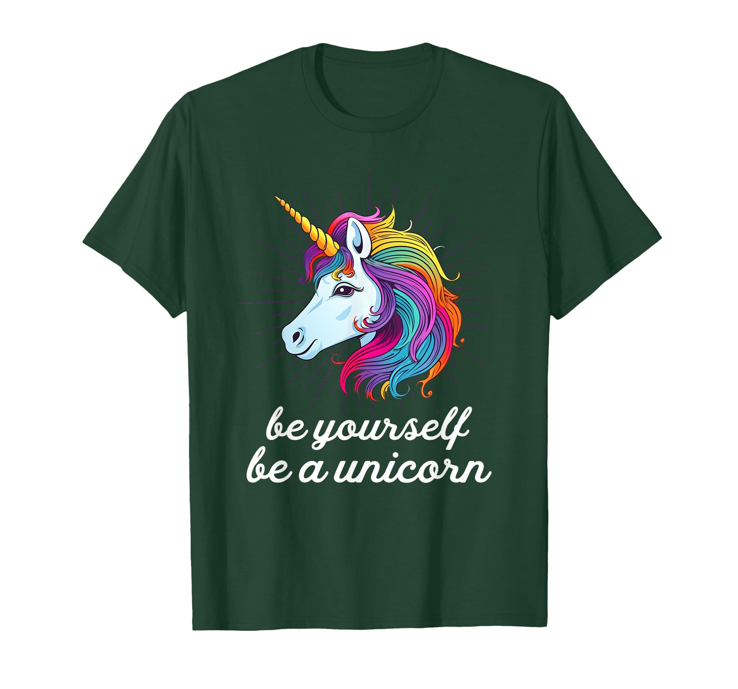 Be Yourself Be A Unicorn Rainbow LGBTQ Pride T-Shirt