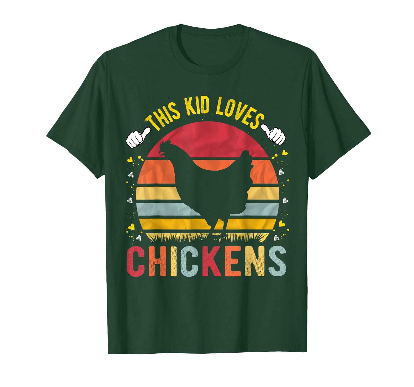 This Kid Loves Chickens Boys and Girls Chicken Gift T-Shirt