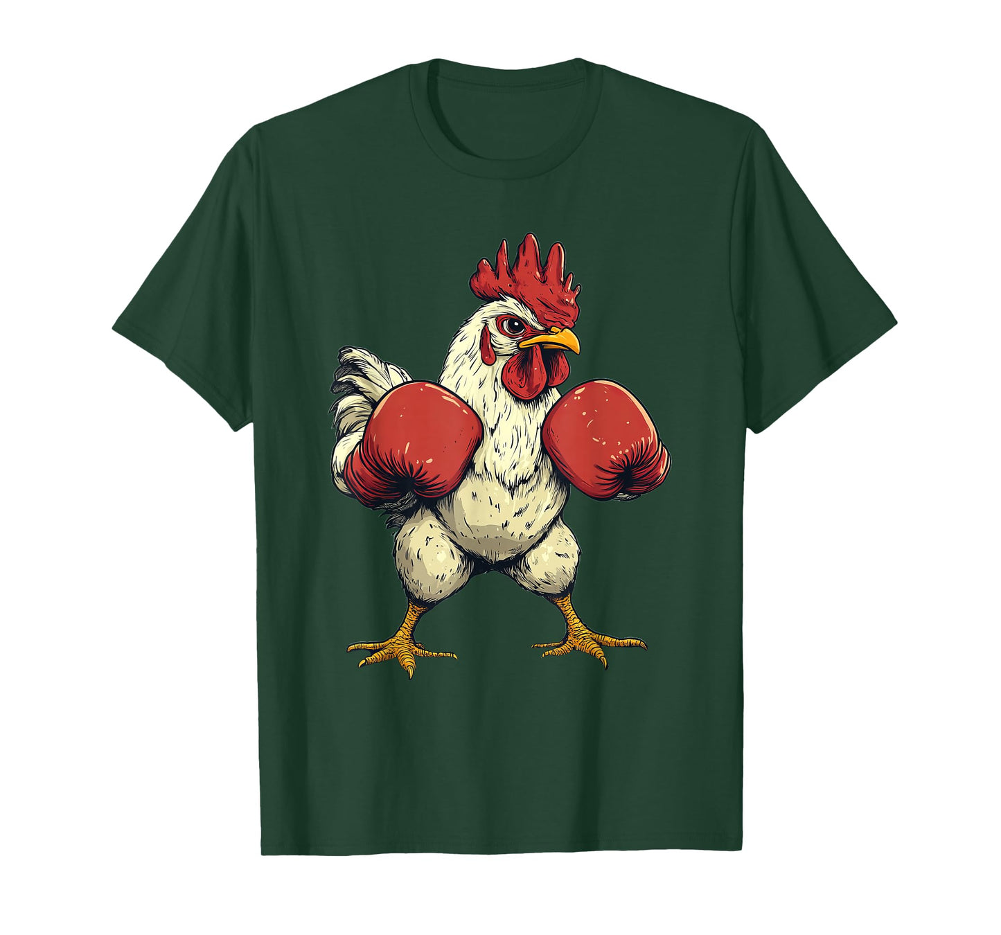 Chicken Dressed As A Boxer Funny Boxing T-Shirt