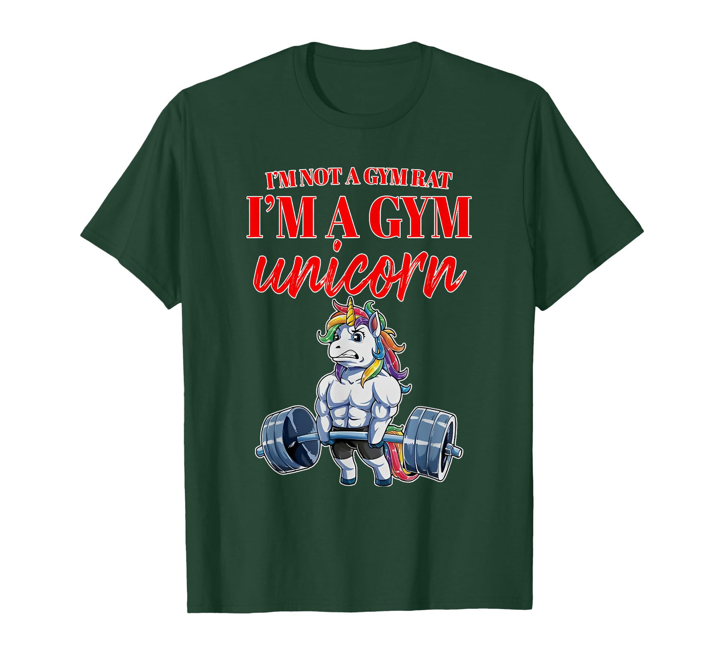 i'm not a gym rat i'm a gym unicorn T-Shirt